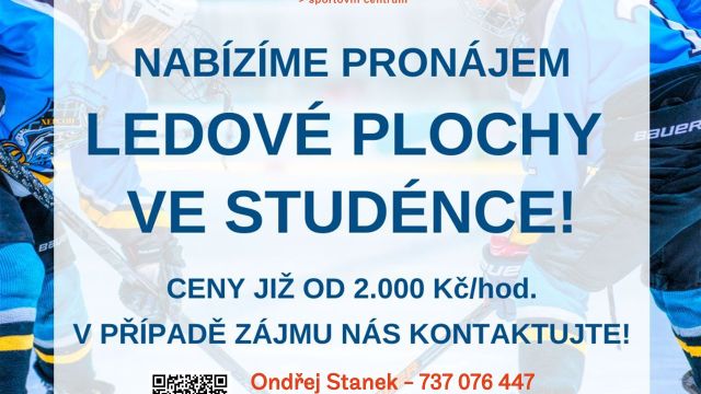 Pronájem ledové plochy ve Studénce